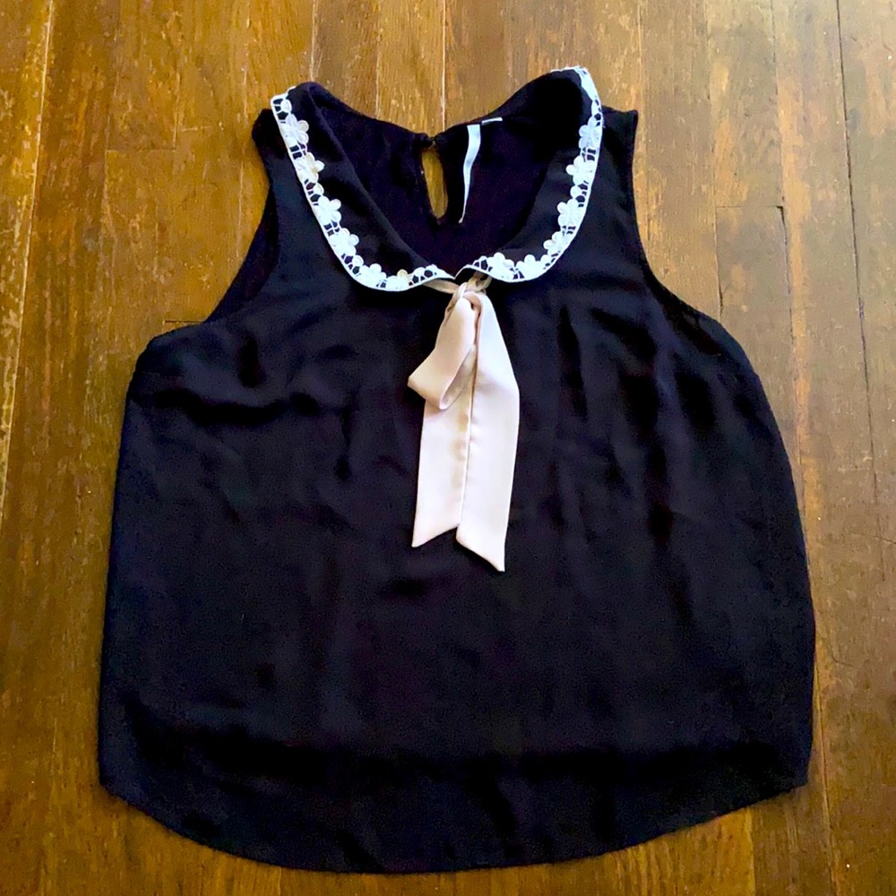 Black Tank top with Lace by Lauren Conrad